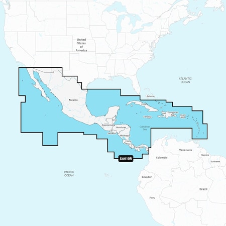 Navionics NASA010R - Central America, Caribbean -+ 010-C1459-30